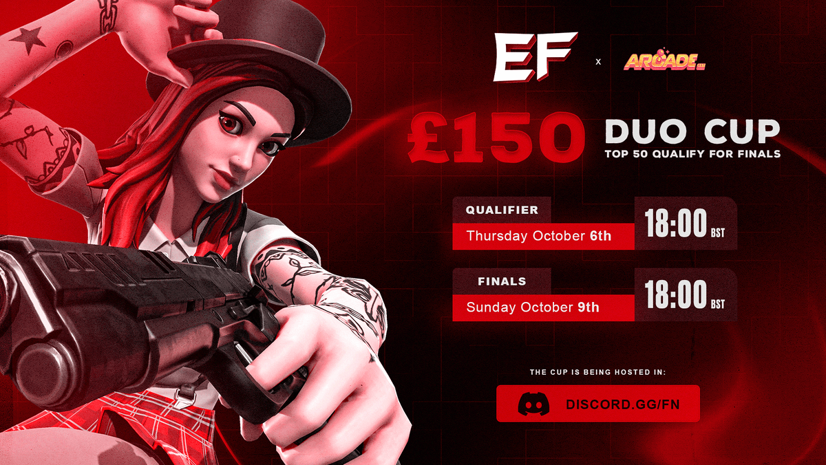 EliteScrims's tweet photo. Elite Customs £150 Cup 💰 

To play, complete the following:
1) Follow @EliteScrims &amp; @ArcadeQuestApp 👤 
2) Like &amp; Retweet 👍 
3) @ your Duo below 💬 

Send proof of the above over in https://t.co/CtwQTh3Tvq and you'll be ready to go with the Cup role! 💖 https://t.co/AnB0UyTGHV