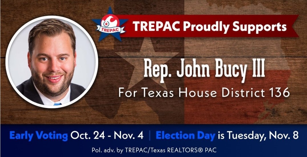 TexasTREPAC's tweet photo. We're proud to support @BucyForTexas for #HD136 #txlege https://t.co/DlBSlDyIsj