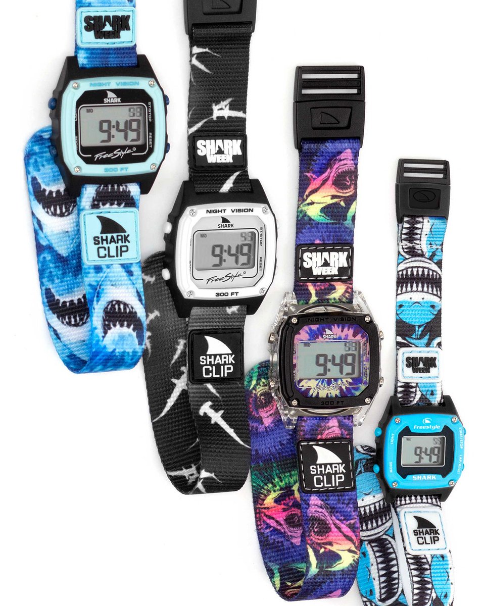 freestyle_watch's tweet photo. WHICH is your fave @freestylewatches x Discovery #SharkWeek collab ?! ✨🌊
🦈: Mega Breach, Mega Hammerhead, Tie Dye Megalodon & Mini Mega Grin
_
#80s #myfreestylewatch #digitalwatch #digitalwatches #surfingwatch #watchphotography #watchgeek
https://t.co/Ak4cwOma7Y https://t.co/PB1ZSvve1A