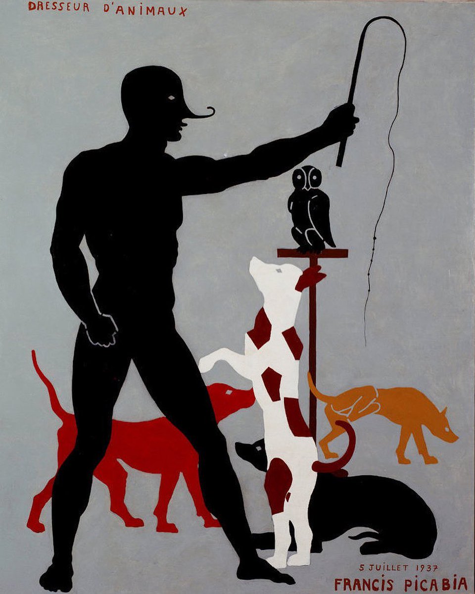 DrGERONIMI's tweet photo. Ingres/Picabia” on view at @museeingresbourdelle off, Montauban through 30 October. 
Image: Francis Picabia, “Animal Trainer”, 1923, Enamel paint on canvas
Collection @centrepompidou, PariThe estate of Francis Picabia
#FrancisPicabia #MichaelWernerGallery @michaelwernergallery https://t.co/vRamm8C63q