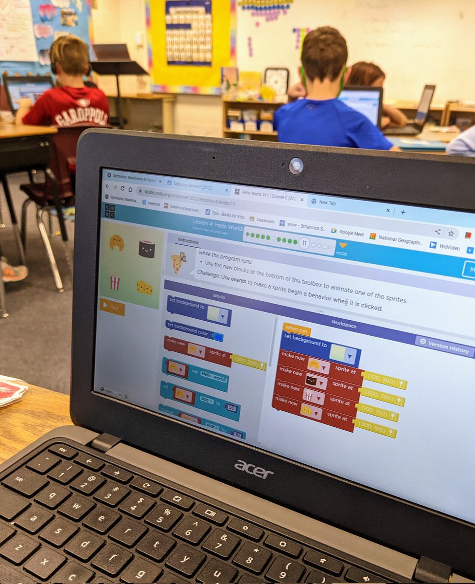 <a href="/LangleyLeopards/">The Langley School</a> 4th graders are crushing their coding challenges this week in Technology class!