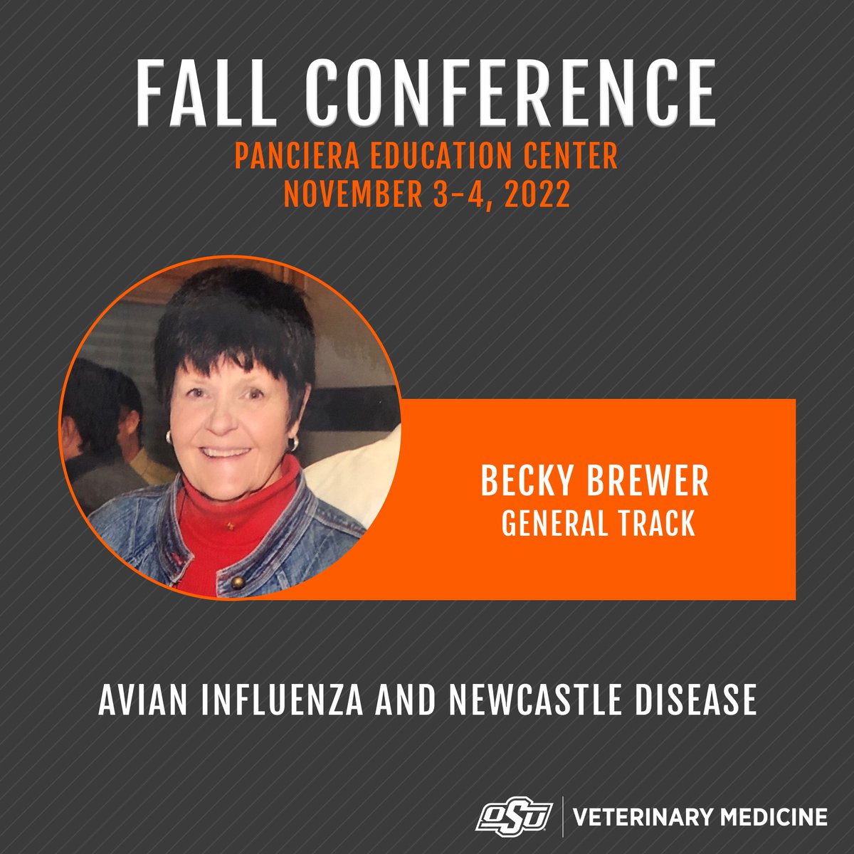 Three outstanding leadership sessions with Lorinda Schrammel will kick off the general speaker track at Fall Conference! An OBVME update with Dr. Hartfield follows, and the day concludes with two USDA NVAP Modules. 

Register for Fall Conference ➡️ okla.st/fall-conference