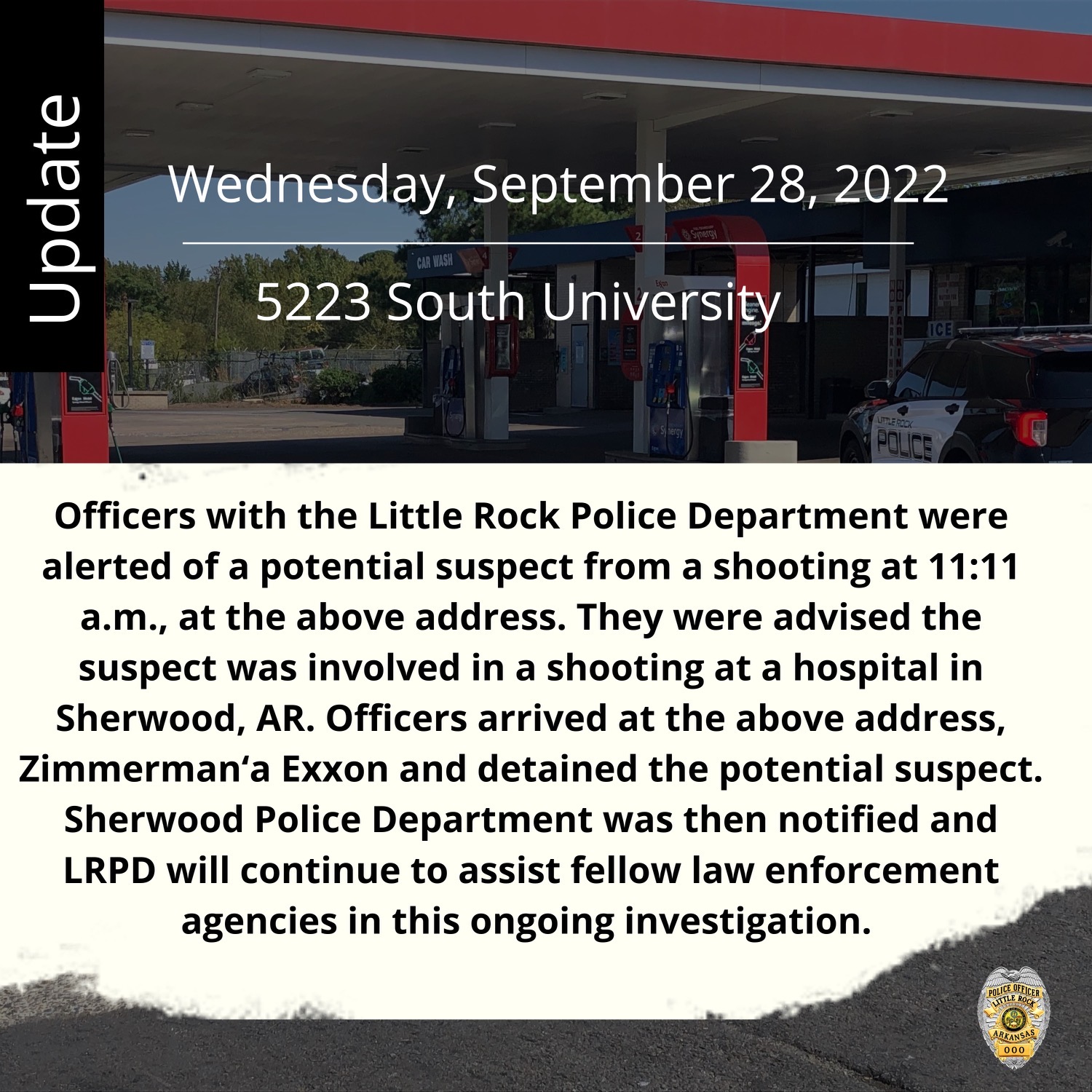 Little Rock Police on Twitter: "Here is an update of LRPD’s involvement
