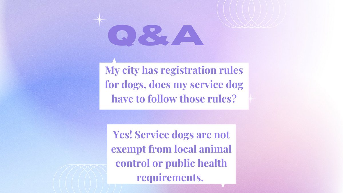 JaegerFDN's tweet photo. Service dogs are not exempt from the registration requirements of a city. This also includes vaccines. #servicedogs #military #veteran https://t.co/tECIHxlyEv