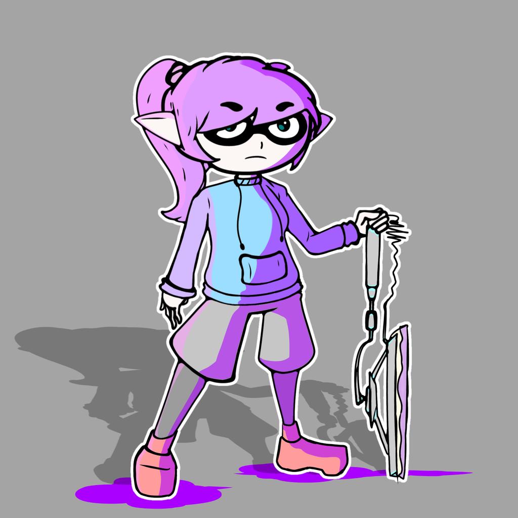 FaultyMuppet's tweet image. Inkling! (I think it's a inkling I don't know the splatoon Lore...)
But it's actually @ArtArtzy