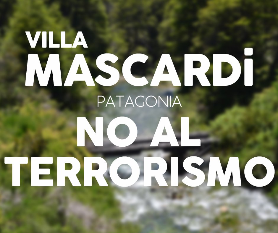 RadioCero's tweet photo. en Villa Mascardi
no al terrorismo https://t.co/DbKQm5hI3e