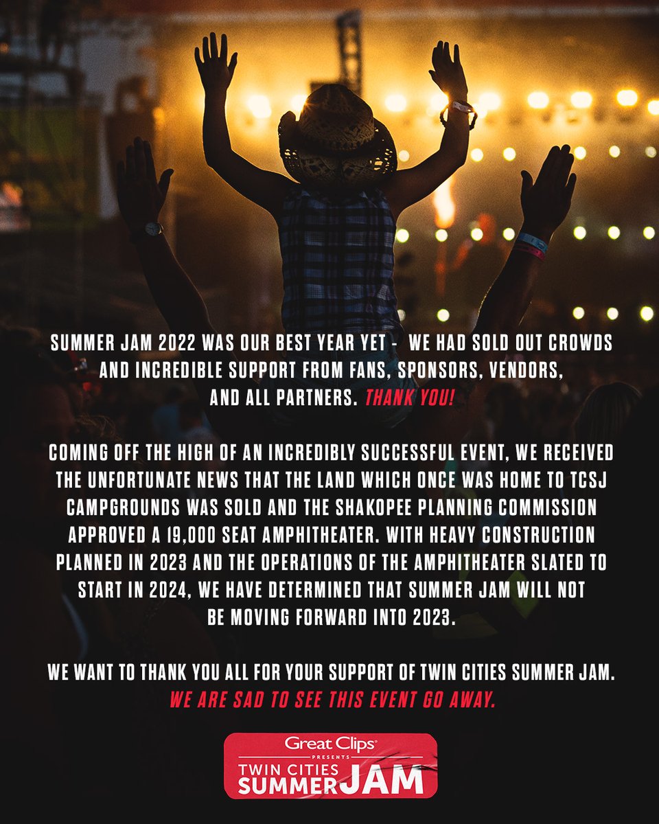 TCSummerJam's tweet image. Attention Summer Jam fans: