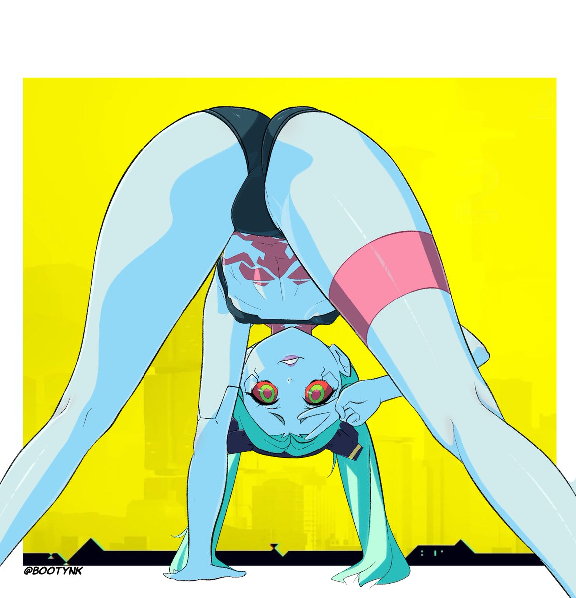 BootyNk's tweet photo. Rebecca de Cyberpunk Edgerunners, la loli legal https://t.co/6yOZejOO8o