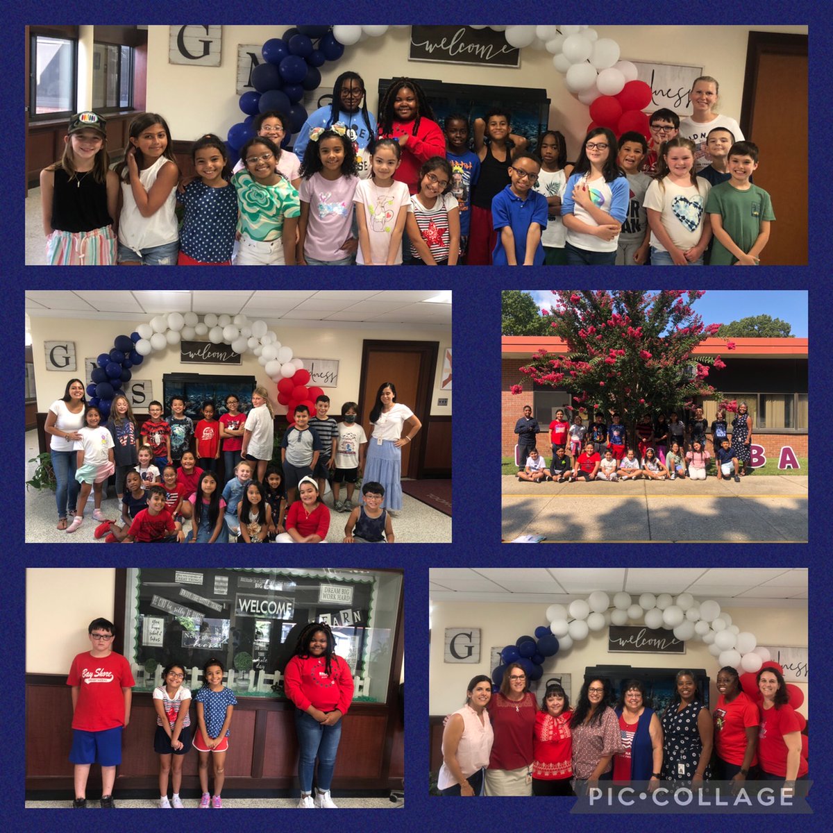 Gardiner Manor School honored Patriot Day by proudly wearing Red, White and Blue. #BayShoreSchools #BayShoreGMS