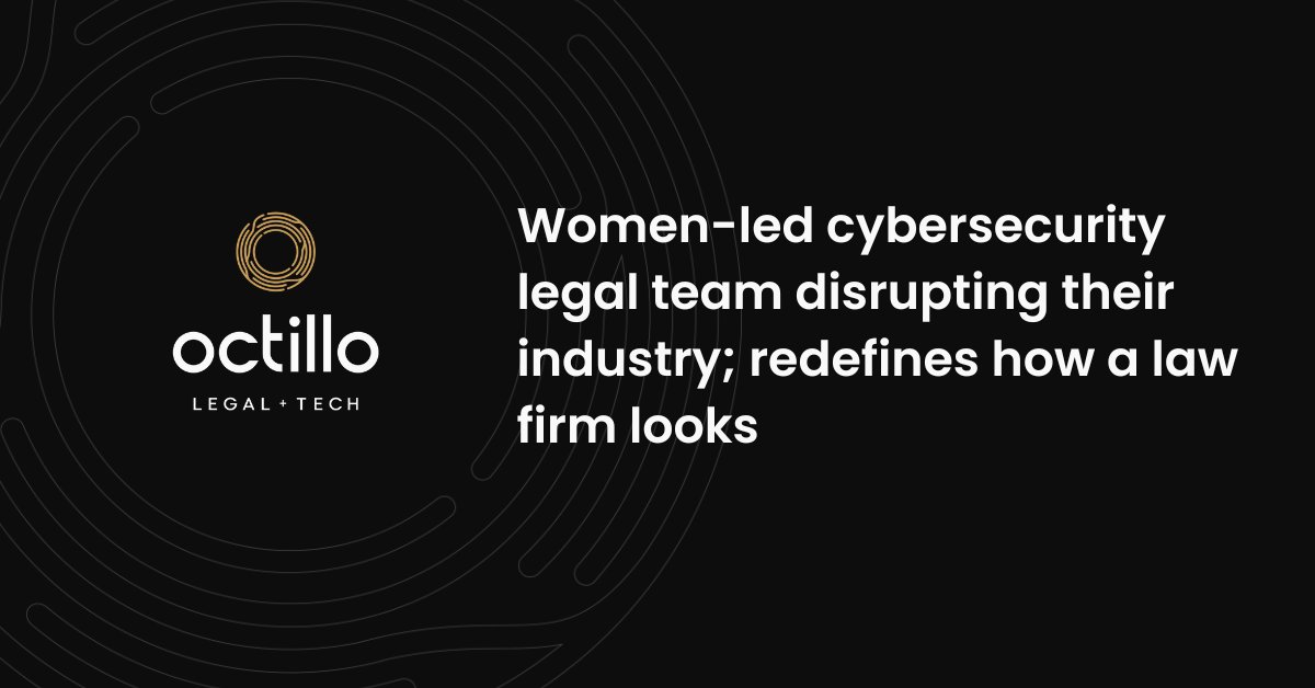 octillolaw's tweet photo. As a women-led #cybersecurity legal team, #Octillo is redefining how a #lawfirm looks. We are proud to introduce our new logo and visual identity, created with the assistance of @FreshSparks.
Learn about the brand and logo at the link below:
https://t.co/1QHVp8Ar9E https://t.co/fcOyLZvxdO