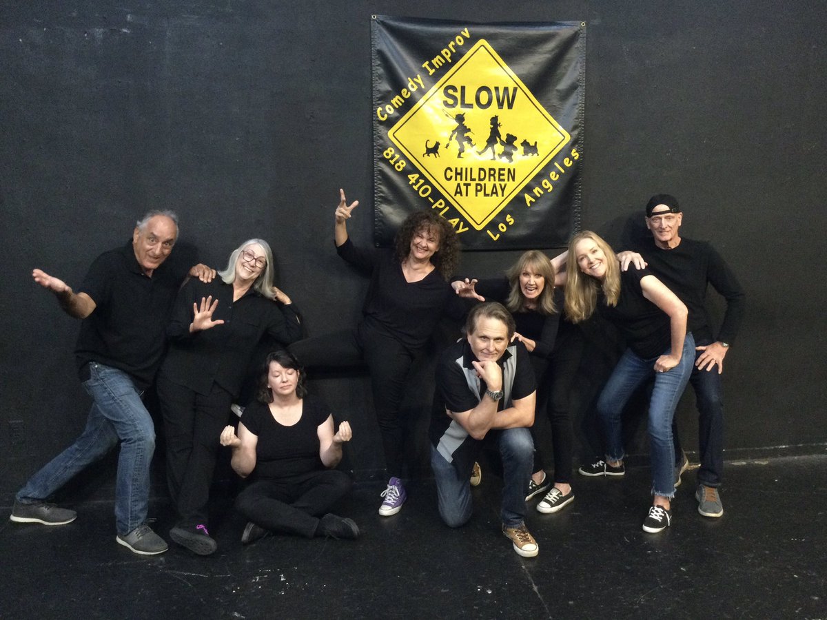 SCAPimprov's tweet photo. Fun show last night with the Slow…Children at Play improv class! Very proud of these folks! They all brought solid performances throughout the night with a great audience providing creative suggestions. #12weekclass #nohoartsdistrict #directing #hosting #laughterisenergizing https://t.co/1rAMh8i82B
