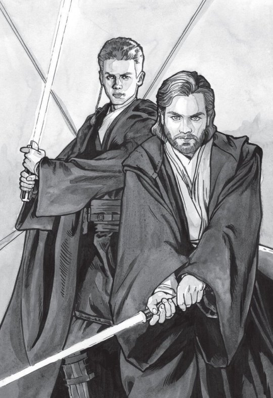 AllThingsJedi's tweet photo. "Anakin and Obi-Wan would never fight each other.
"They couldn't.
"They're a team. They're the team.
"And both of them are sure they always will be."
(ROTS by Matthew Stover | art by Randy Martinez) https://t.co/irCXKRTi9I