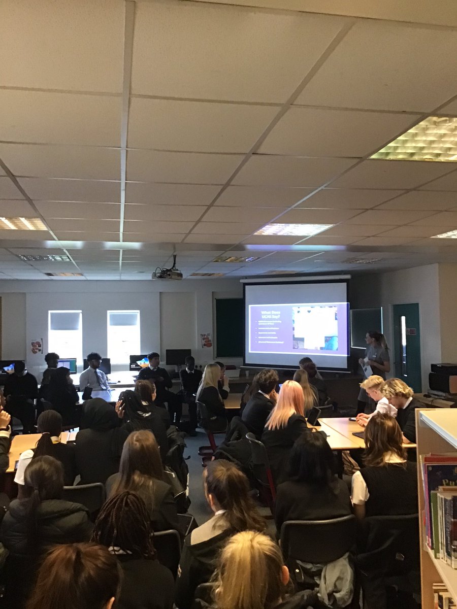 Thank you to Patricia from GCU Connect for a very useful UCAS personal statement workshop today. Remember the 1st draft is due this Friday. <a href="/CaledonianNews/">Glasgow Caledonian University</a> <a href="/MrsFarrellDHT/">Mrs Farrell STA</a> <a href="/meehan_miss/">Miss Meehan</a> <a href="/StThomasAqSec/">St Thomas Aquinas</a>