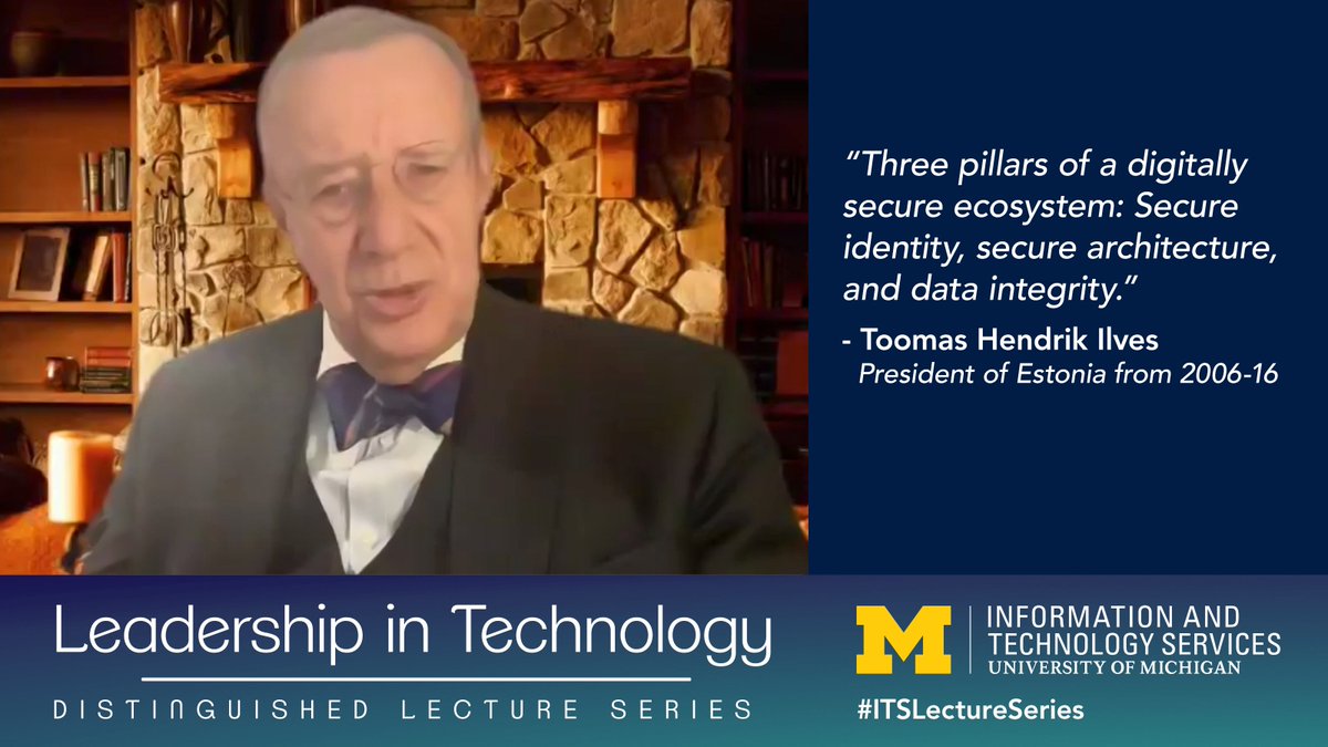 umichTECH's tweet photo. .@IlvesToomas: We developed our own open source distributed data exchange layer and use a keyless signature infrastructure. #UMichTech #TechTalks #UMichTalks https://t.co/XMO8VF0ZkI