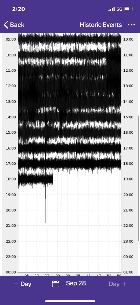 quakeprincess22's tweet photo. Florida #HurricanIan #seismogram #quakeprincess https://t.co/hlyND8blpA