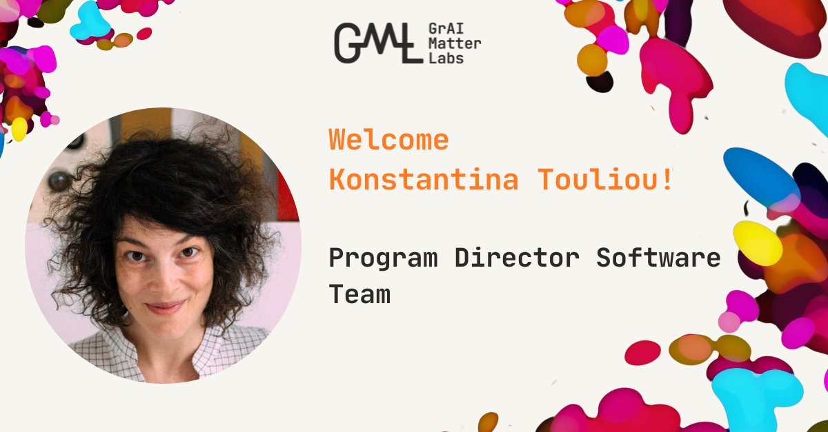 We welcome Konstantina Touliou as Program Director with our software team in Paris! Konstantina has a lot of experience working closely with both #hardware and #software teams. She likes traveling, visiting exhibitions, concerts, and doing sports!

Jobs: bit.ly/3fmgqTL.