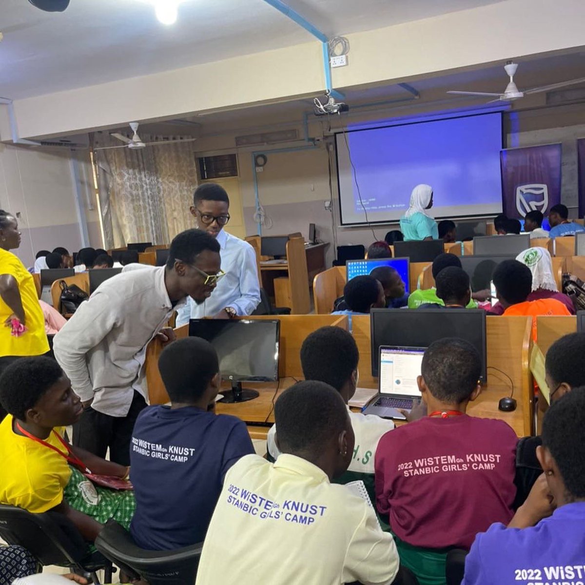 StanbicBankGH's tweet photo. The day isn’t over yet for our future STEM ladies! They are determined to put in the needed hours to achieve excellence👌.

1/2

#STEM4Girls #Stanbic #ItCanBe https://t.co/uYxSFjWp11
