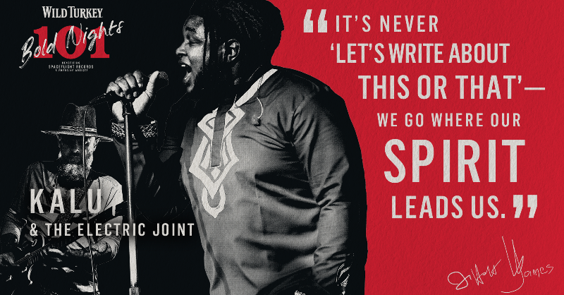 WildTurkey's tweet photo. Constantly blending bold elements of psychedelic soul music with the ancient rhythms of Africa, @thelectricjoint always let their spirit lead them. Read their bold story &amp; take a listen to their unique music.

#TrustYourSpirit #101BoldNights #NewArtists