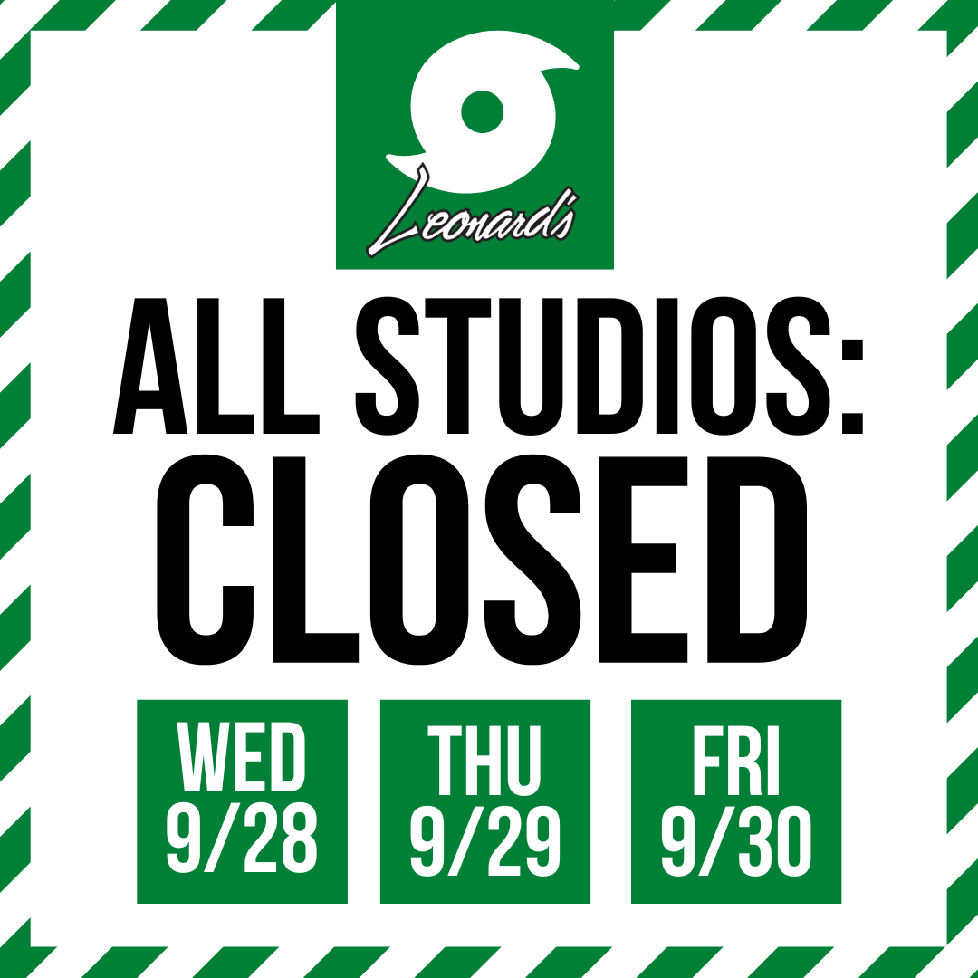 IMPORTANT UPDATE: Due to the upcoming hurricane, ALL of the Leonard's Senior Focus Studios will be closed through Friday, September 30th. Please go to leonards.com/schedule to reschedule your appointment. 

We hope to reopen on Saturday, October 1st, weather permitting.