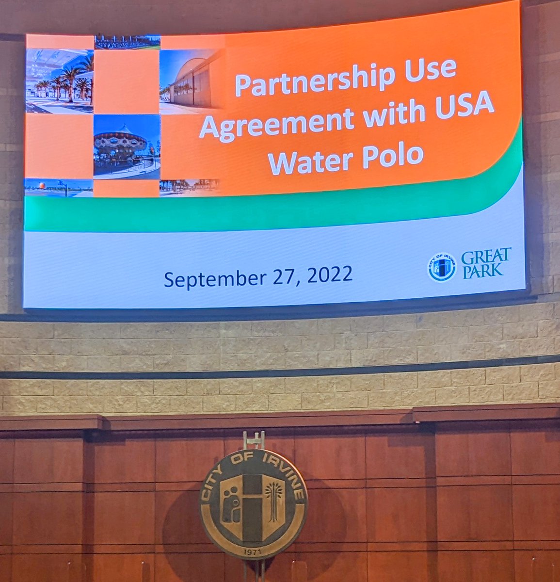 Thanks to the Irvine Great Park Board and City Council for supporting a partnership to build a new Aquatic Center that will also serve as USA Water Polo's National Training and Competition Center. Game changer! @TeamUSA @LA28 @NCAA_Water_Polo @CIFSS @fina1908 #PoloinEveryPool