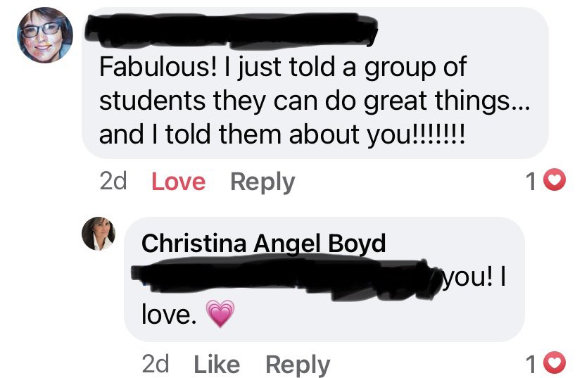 xtnaboyd's tweet photo. My fifth grade teacher commented on a Facebook post about my #PNWA2022 literary book award (my runner-up to the runner-up in unpublished romance for WOMAN IN THE PAINTING.) Maybe it’s hormones but I kinda got choked up. #whywriterswrite #WritingCommunity https://t.co/X6HLLetc65