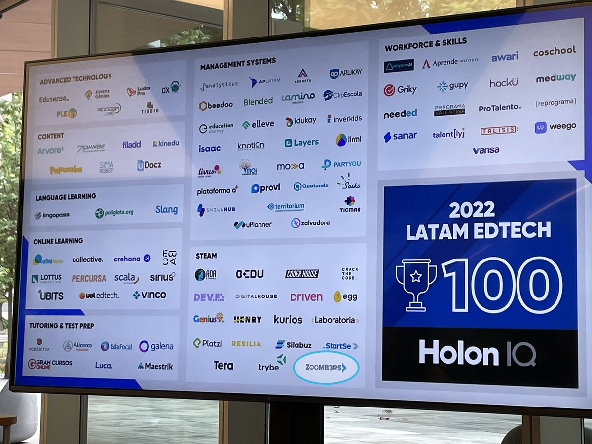 Felices de se parte de los 100 LATAM EDTECH 2022 por <a href="/holoniq/">HolonIQ</a> #EdTechAtLATech #EdTech Sigamos mejorando la educación y logrando que las matemáticas sean sencillas y divertidas para tod@s! 🙌🙌  <a href="/designetworking/">Gonzalo Osés</a> <a href="/felixlopez/">Félix López Capel</a> <a href="/PetrSramekBench/">Petr Sramek</a>