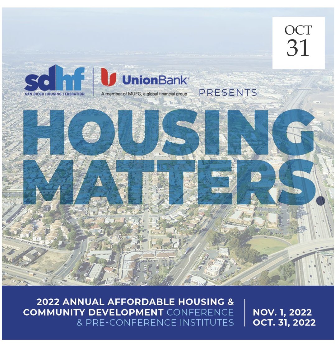 SDHFtweets's tweet image. News flash: Conference registration closes Oct. 7. Don’t miss out! Register today!

housingsandiego.org/events-2/annua…