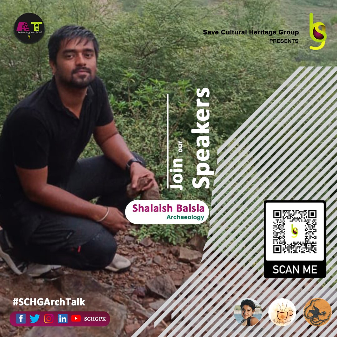 schgpk's tweet photo. Join our speaker Shalaish Baisla on Saturday, Oct 15, 2022 as he will be talking about “Prehistoric Localities of Delhi NCR. Faridabad, Gurugram” 

Pl. DM us to have an event booklet &amp; registration link.

#schgpk #schgarchtalk #Archaeology #Palaeolithic #Prehistory #StoneTools https://t.co/vmDlJ2Q5tG