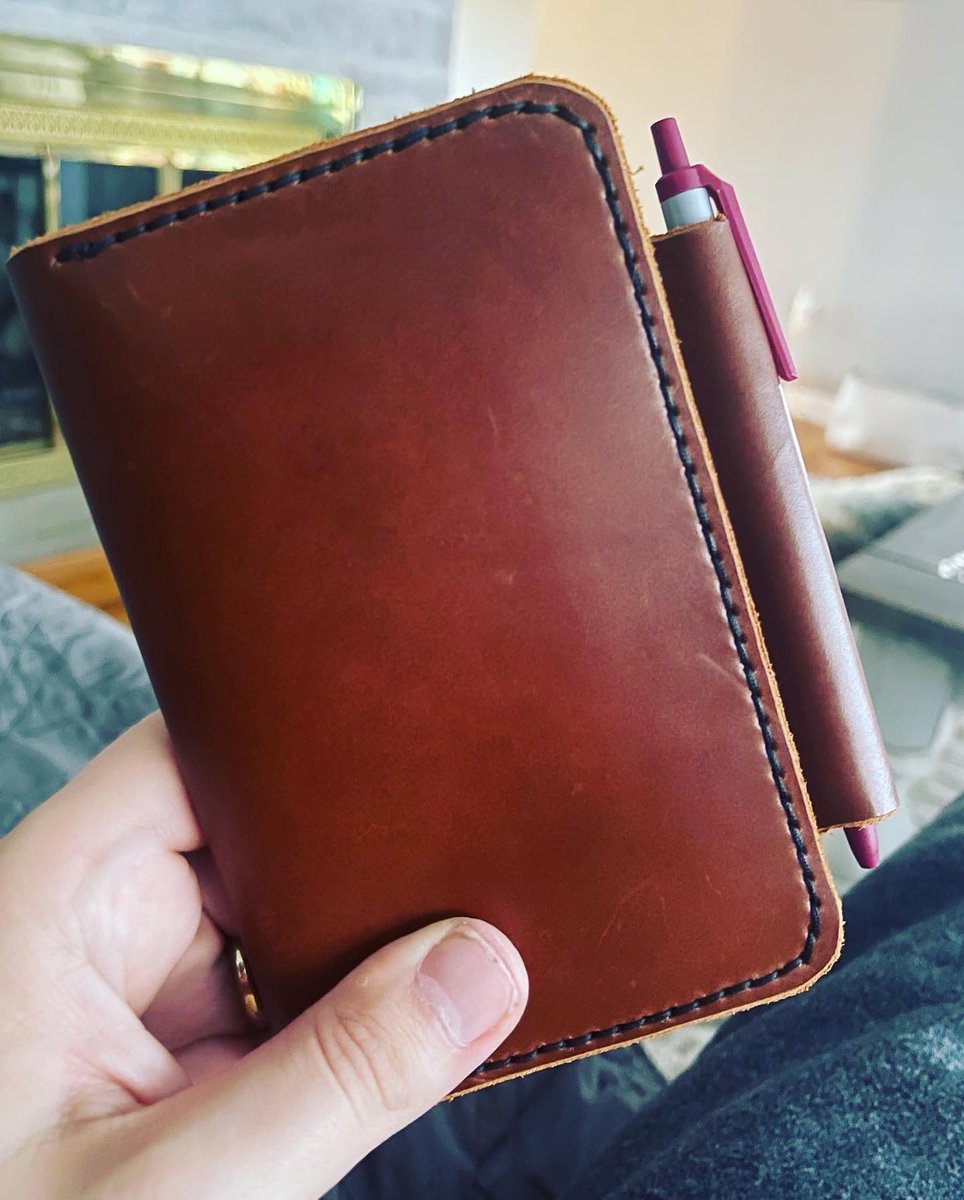 Mikewittenauer's tweet photo. Two more projects complete. I’m very happy with how the journal turned out. Getting a much cleaner/straighter stitch. https://t.co/28XDS8T2e3