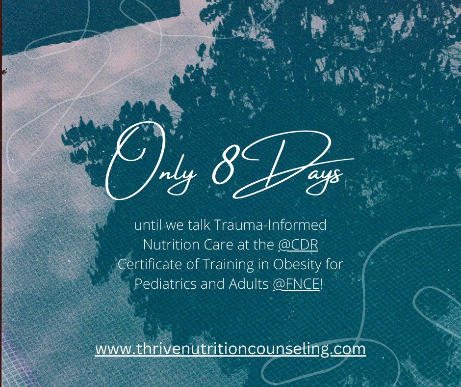 #traumainformedcare #traumainformednutrition #traumainformeddietitian #eatrighfnce
