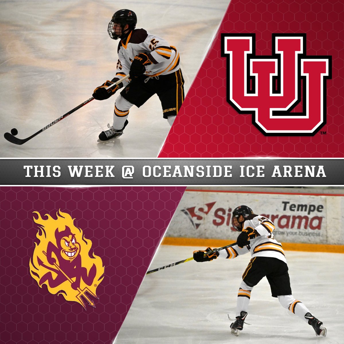 The Sun Devils open up the 2022-2023 regular season with a home series vs the University of Utah. Puck drop on Friday and Saturday will both be at 830 PM! Tickets are free for all ASU students with student ID’s. Ages 12 &amp; under will also be free. 5$ general admission. #GoDevils