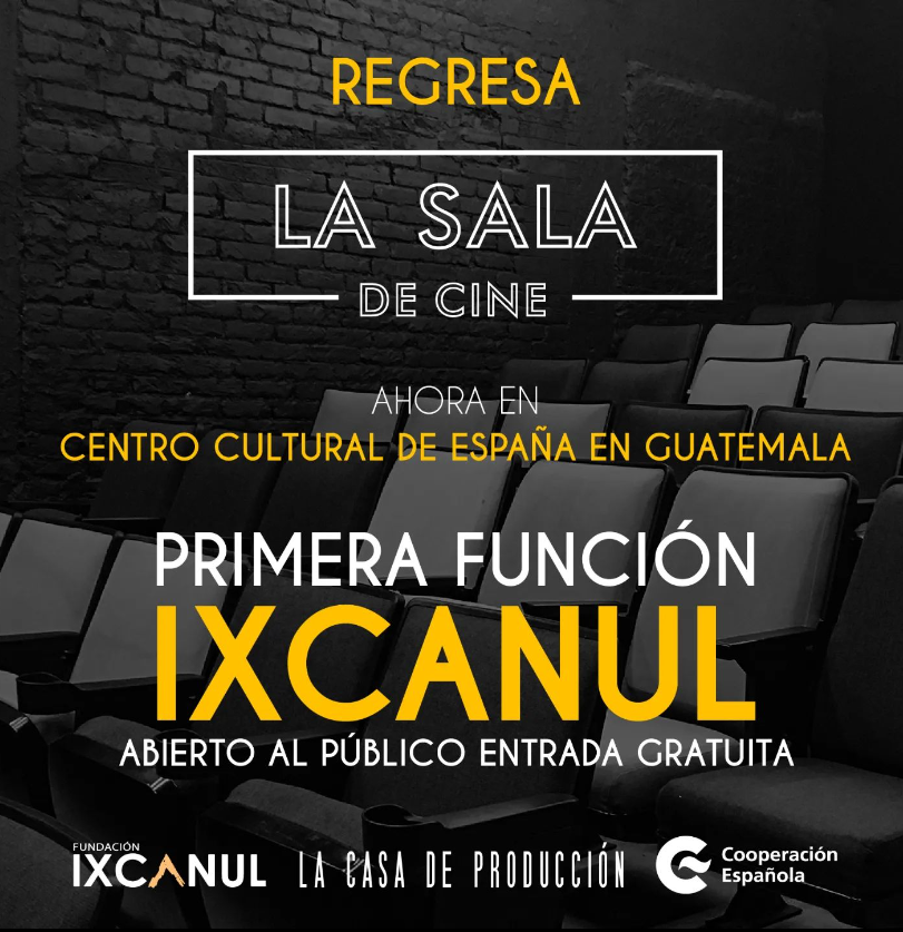 CCEGUATEMALA's tweet photo. Nos unimos con @JayroBustamante y La Sala de Cine para inaugurar una nueva etapa para el cine en Guatemala. Te esperamos este sábado 1- 11h con la proyección de #Ixcanul #EntradaLibre. https://t.co/dsK8G6GzHm