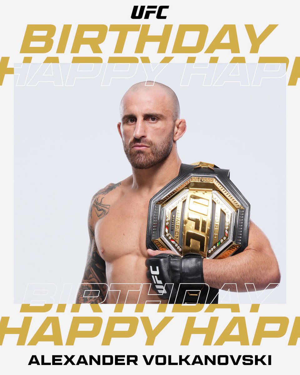 UFC_AUSNZ's tweet image. Happy birthday to the P4P King @AlexVolkanovski 👑👑👑