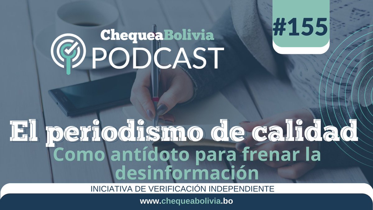 ChequeaBolivia's tweet photo. #ChequeaBoliviaPodcast #PodcastBO
👉Para luchar contra la desinformación es importante trabajar haciendo periodismo de calidad y parte de este nuevo periodismo es el que maneja grandes cantidades de datos para contar historias.
Escúchanos en: https://t.co/nPZCWmnqJF https://t.co/B0GiH1X54w