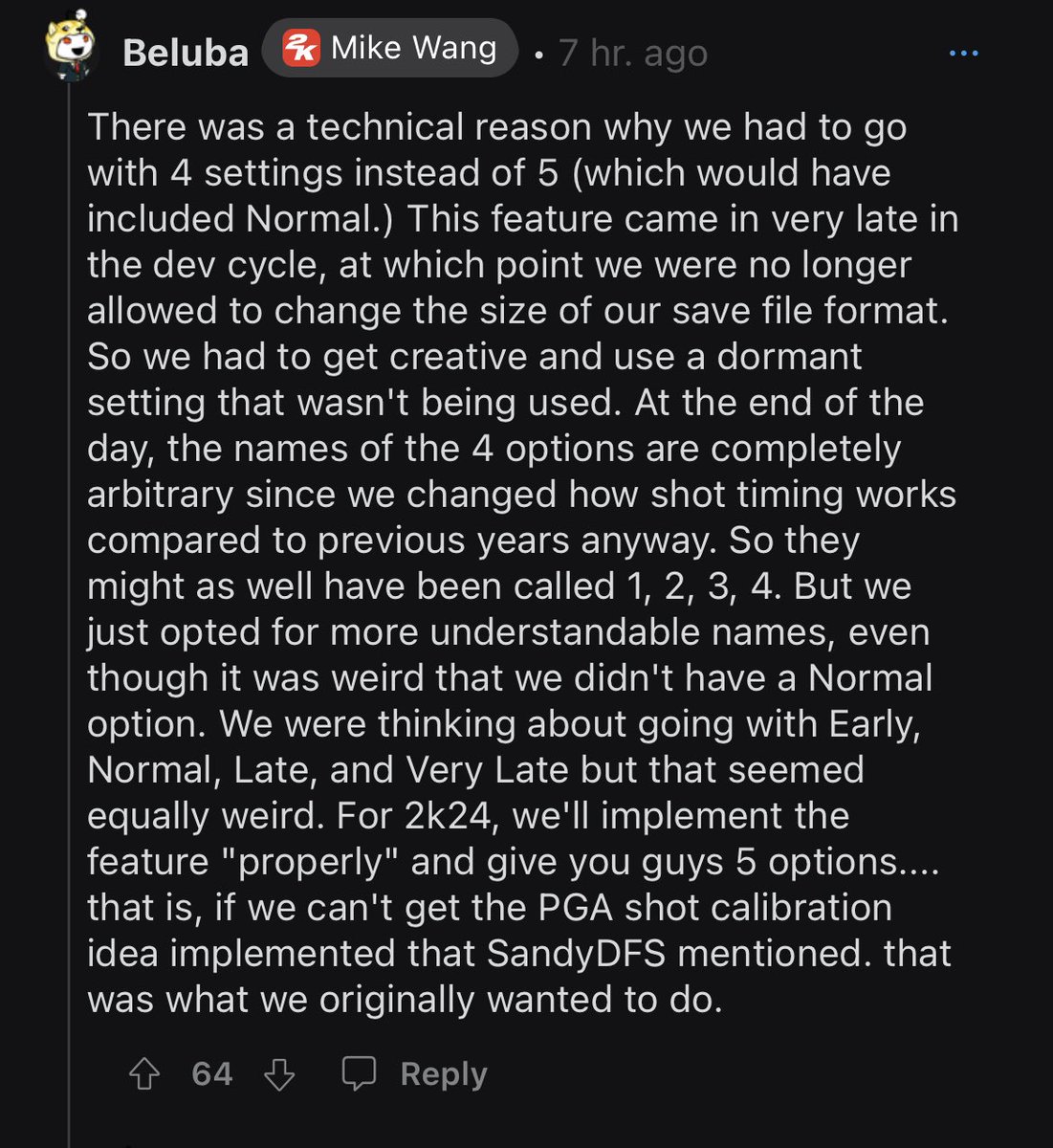 2KIntel's tweet photo. Mike Wangs speaks on the shot timing options in #NBA2K23 https://t.co/ZjicDTSYjo