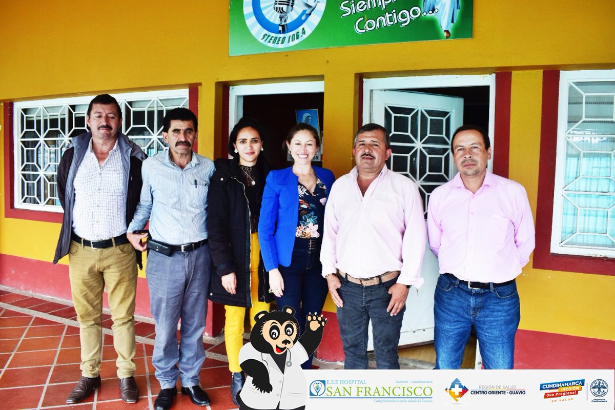 HospitalGacheta's tweet photo. La Dra. Leidy Alexandra Sema Abril, actuando en calidad de Gerente y Representante Legal de la E.S.E Hospital San Francisco de Gachetá expuso en la Emisora Farallones Stereo 106.4 FM, el portafolio de servicios que ofrecemos a la población de la Región del Guavio. https://t.co/hajRkcCVKY