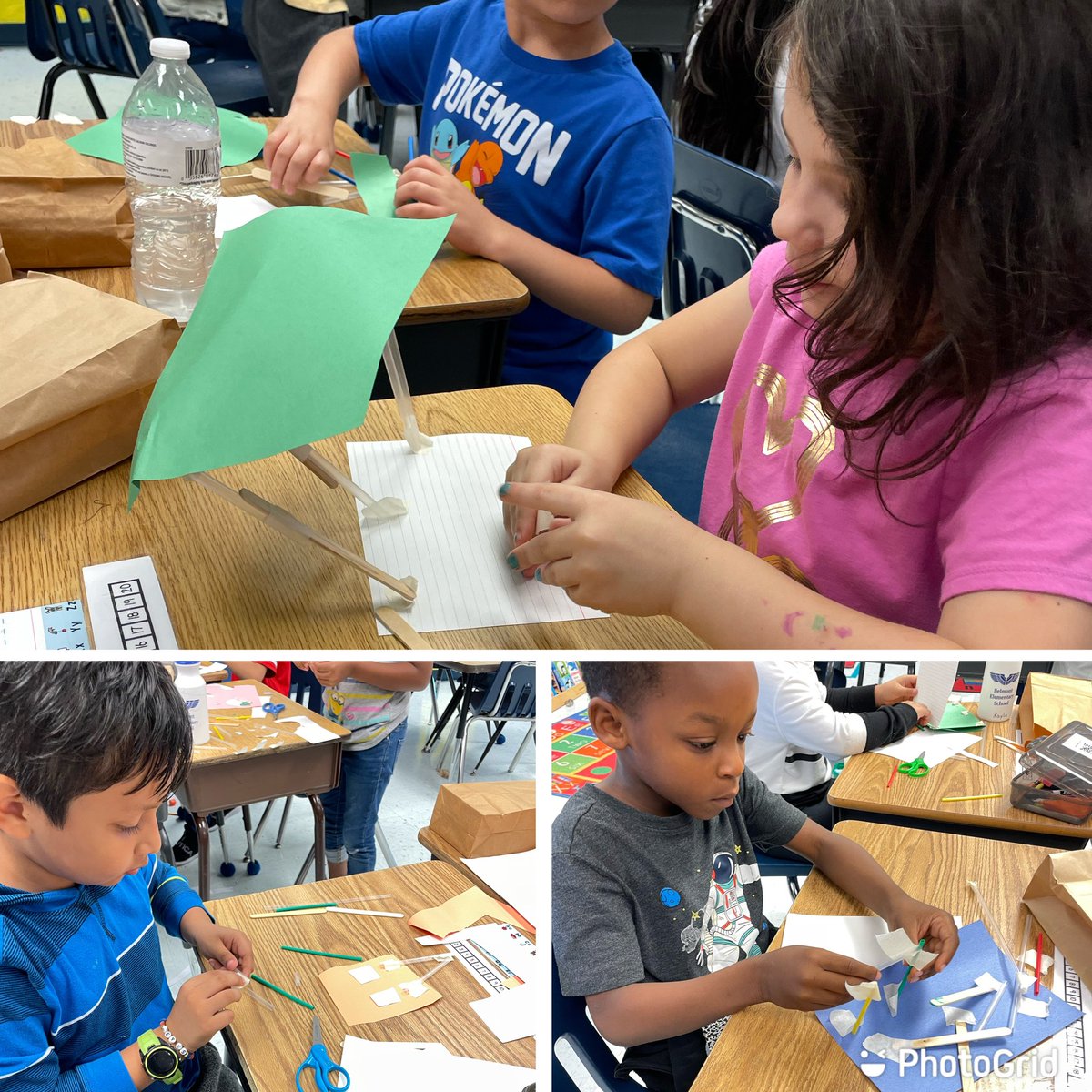 LamontClass's tweet photo. Building and testing sun shelters with Miss Lieberman’s 1st grade class! @PPSLessons @belmont_es https://t.co/2TBbNJw9bo