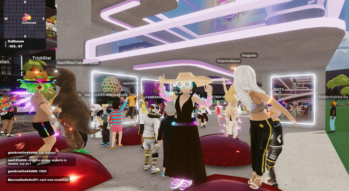 updat3d's tweet photo. @tangpoko @theperrisband Come party at the Dollhouse in @decentraland 

Location: -100,-100

0xbc89a84D19419cf4bc0483595DEB825D00d8C2eA

#Decentraland #Metaverse https://t.co/YZQpXpFEc9