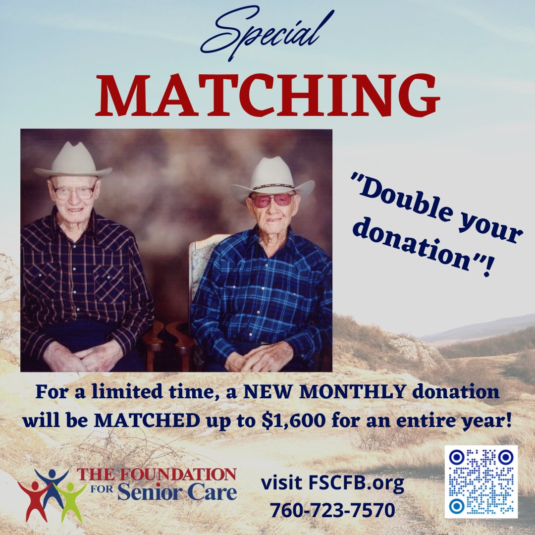FallbrookSenior's tweet image. It's the hat that makes him look so sexy... or is it his generous heart? Donate to the Foundation with a new Monthly Gift, and let it be Matched for an entire year! #clone #give #fundraising #fallbrook #fun #twin #senior