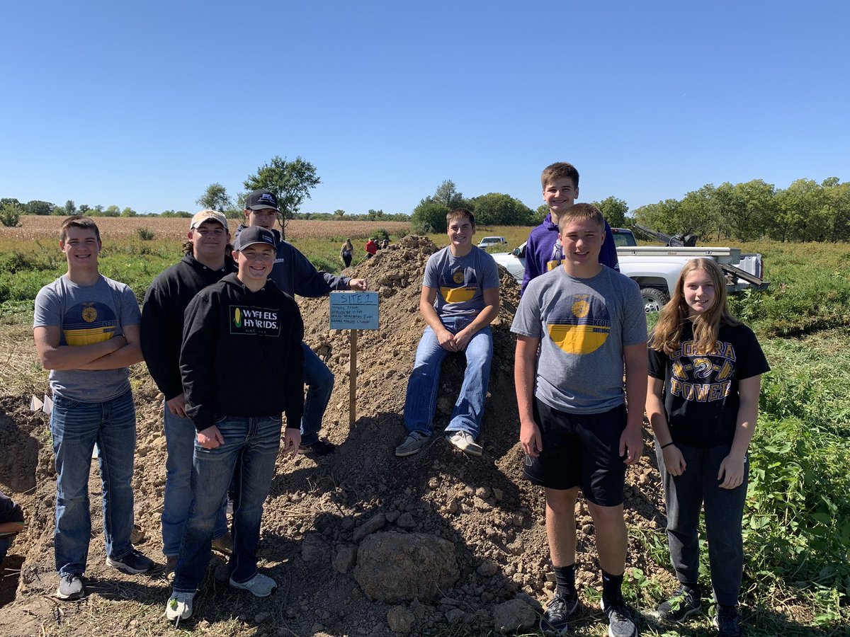 KeotaFFA's tweet photo. Congratulations to our soil judging team! We placed 5th at the district contest today and will be advancing to State! Proud of all the work these 8 members have put in and happy to see their hard work pay off today. #GoEagles https://t.co/1SZwxEfzGK