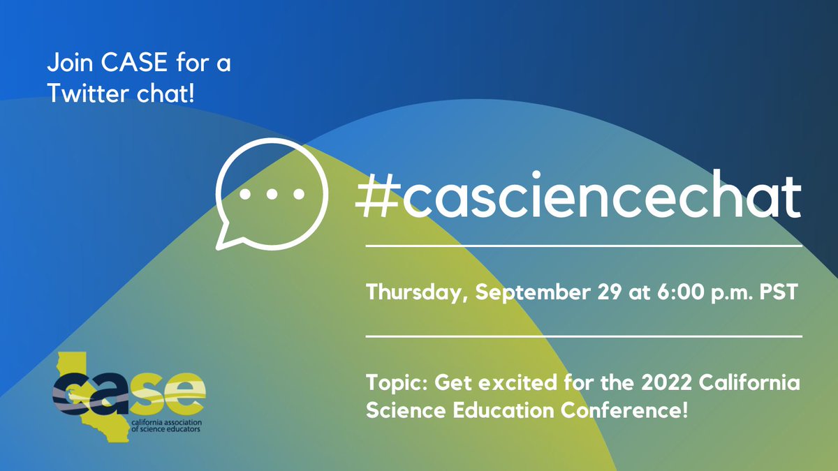 Share with your friends and colleagues @casciencepete <a href="/DebbieGordonPS/">debbie gordon</a> <a href="/melissamarcucci/">melissa Marcucci</a> <a href="/jbibbsfox/">Jessica Fox</a> <a href="/LeenaBMc/">Leena Bakshi McLean, Ed.D.</a> <a href="/auntjennoelle/">Jennifer N Mutch, ☮️ she/her</a> <a href="/DoronSMCOE/">Doron Markus</a> @Shaydscience #casciencechat #cascience22 #scienceeducationconference #stem #stemeducation #steam #teachscience #scienceeducators #sciencematters