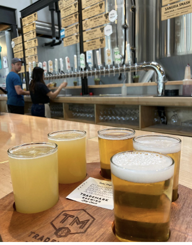 Celebrate National #DrinkBeerDay at Trademark Brewing! Quench your thirst with a cold pint or choose your own adventure with a custom beer flight! 📸:@tomozobeer