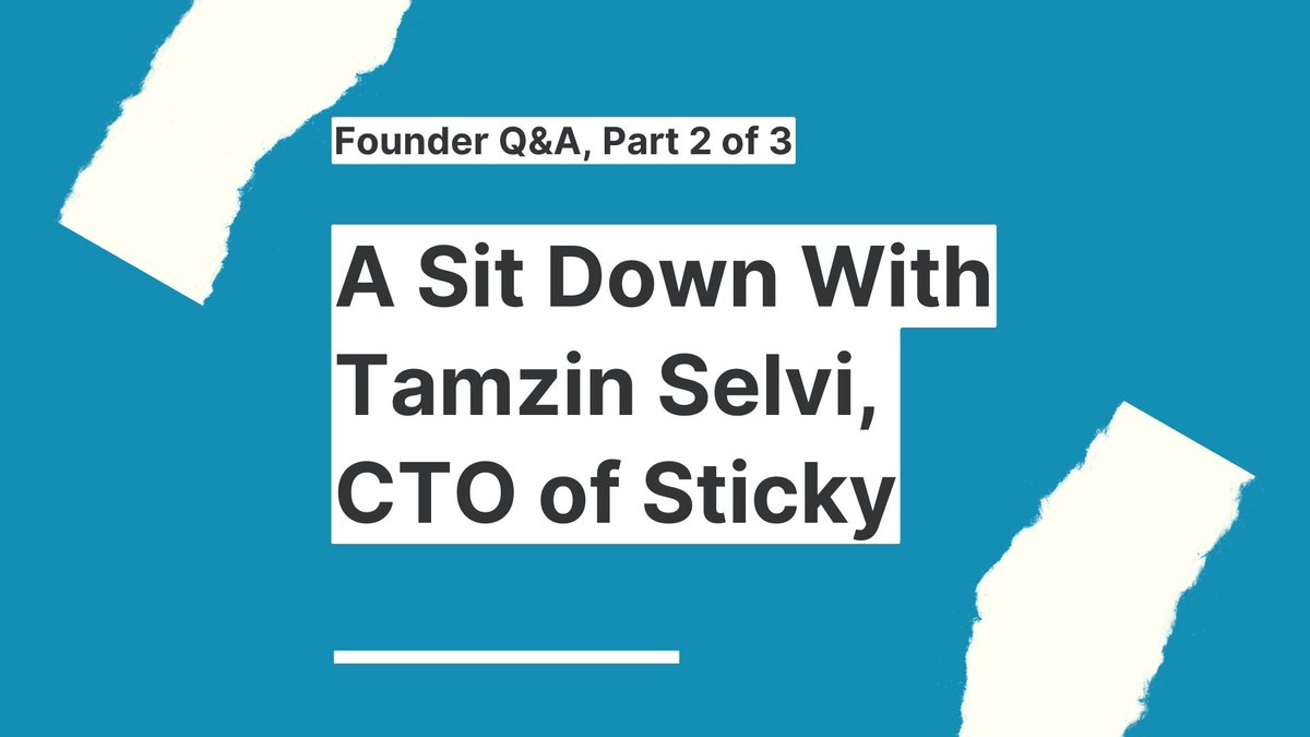 RealStickyApp's tweet image. The App Improving Your Workflow: A Sit Down With the CTO of Sticky | Read The Latest Blog From Our Founder Q &amp;amp; A series. 

sticky.app/post/the-app-i…