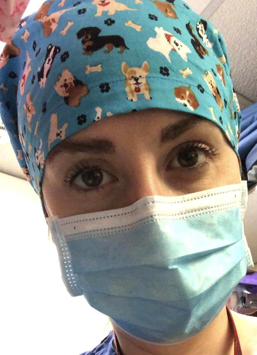 Why am I so upset about not being able to find my favourite scrub hat the week I’ve started my Anaesthetics course? 😭

…look at it- it has doggies on!!!! 🥺💔