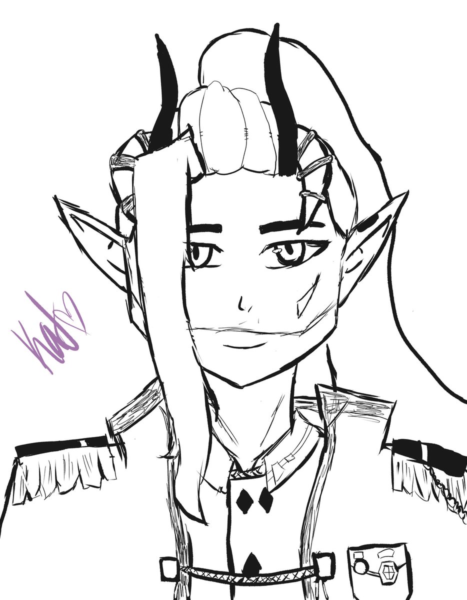 KatsuneKit's tweet photo. Another scuffed sketch from my donothon, but this time, it's @yogoro_ysvall! 

#Vtubers #Yogart https://t.co/YiHBVCjdJl