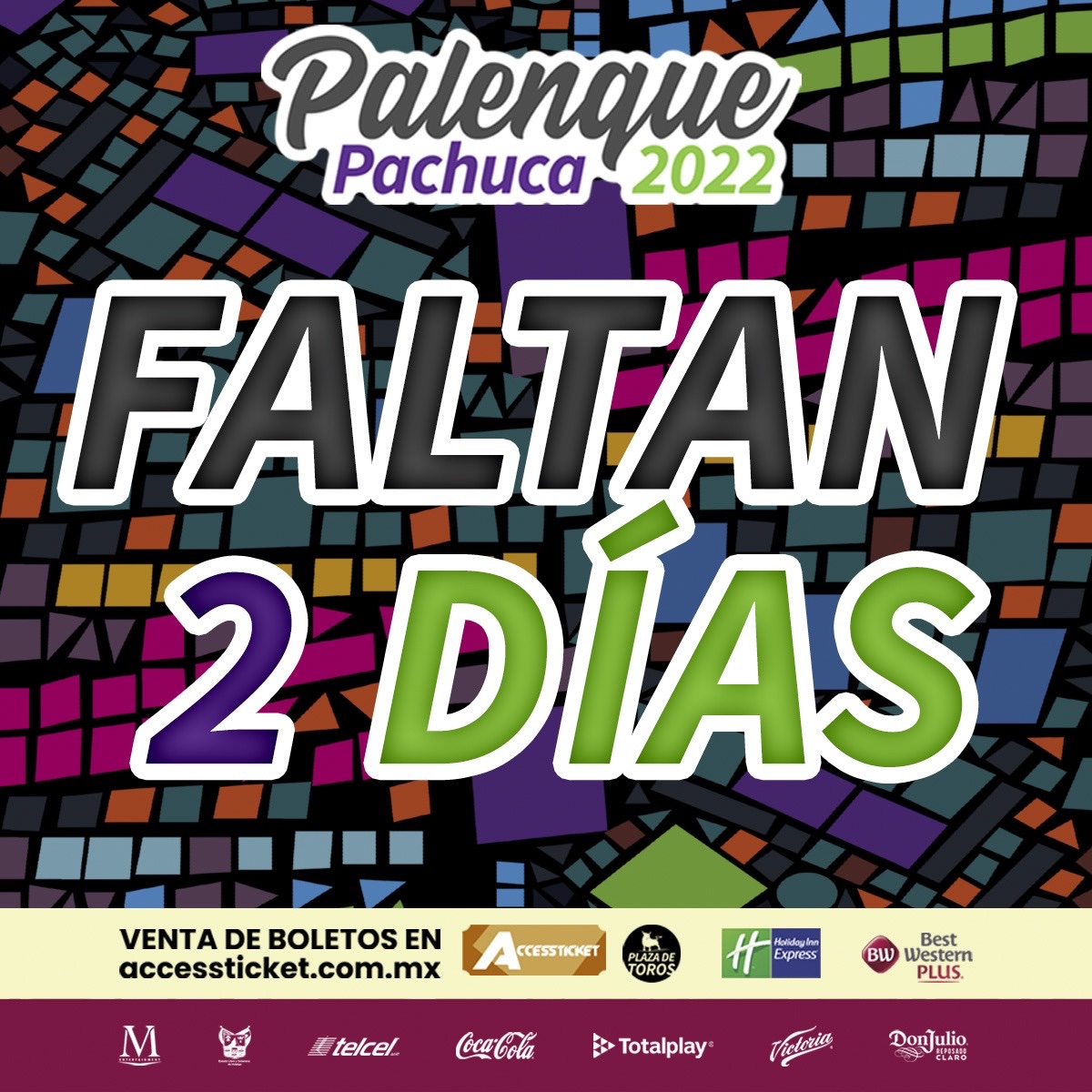 ConectaPachuca's tweet photo. Faltan pocos días para el inicio del Palenque de la Feria San Francisco 2022
No olvides adquirir tus boletos en los puntos de venta autorizados.

#PalenquePachuca #ConectaPachuca @mvemx https://t.co/zHi5h7KRTY