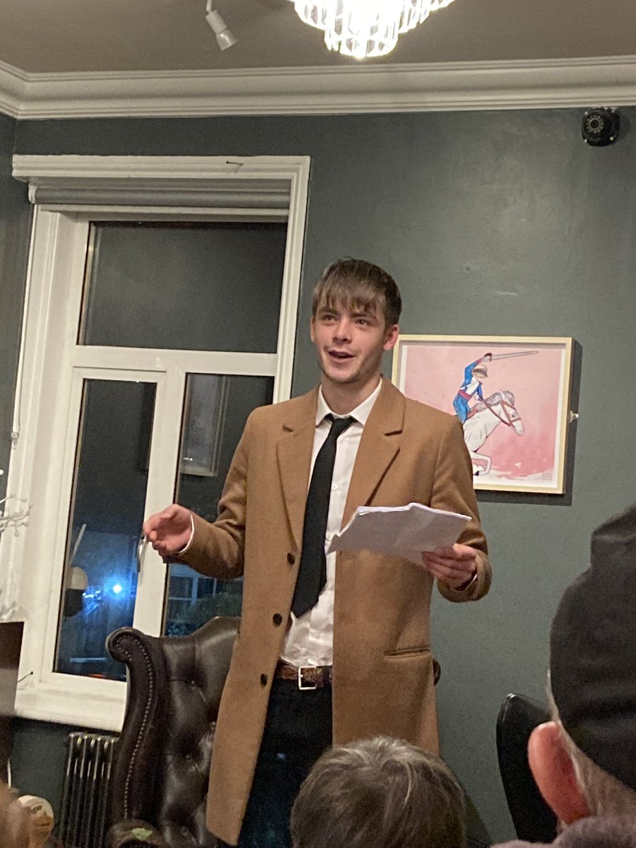 Two poems tonight at the open mic <a href="/shipleytriangle/">The Triangle</a> from <a href="/jamespenn451/">James</a>
Very proud mum (am proud every day tbh) ❤️