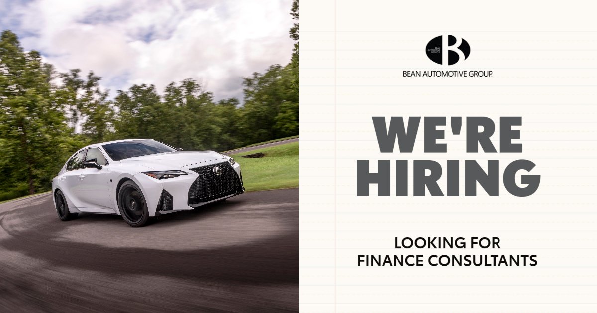 We are looking for finance consultants to add to our growing sales team! The Finance Consultant handles each sale and ensures that every vehicle sold has proper payment in place and that all state registration and title work is prepared.
APPLY HERE: lexusofwestkendall.com/hiring-finance…