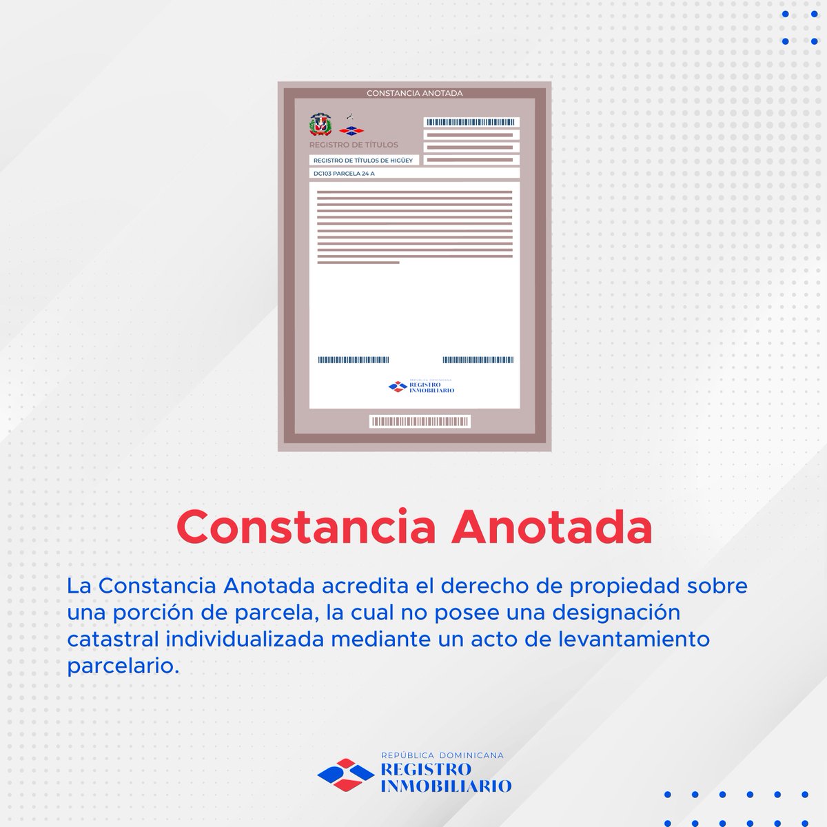 Registro Inmobiliario tweet media