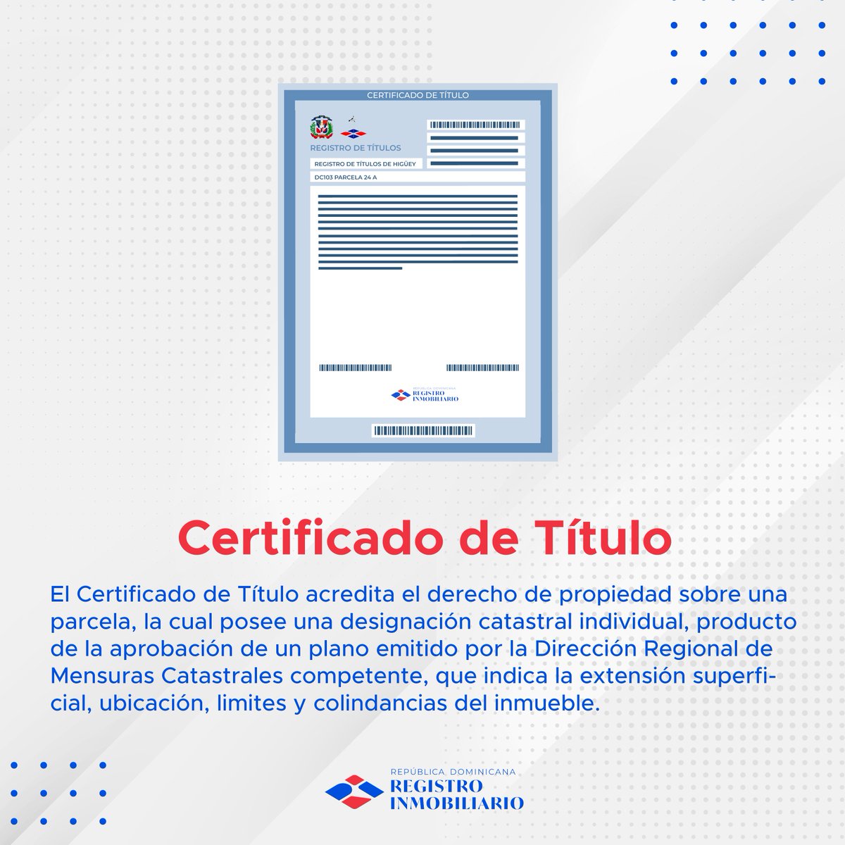 Registro Inmobiliario tweet media